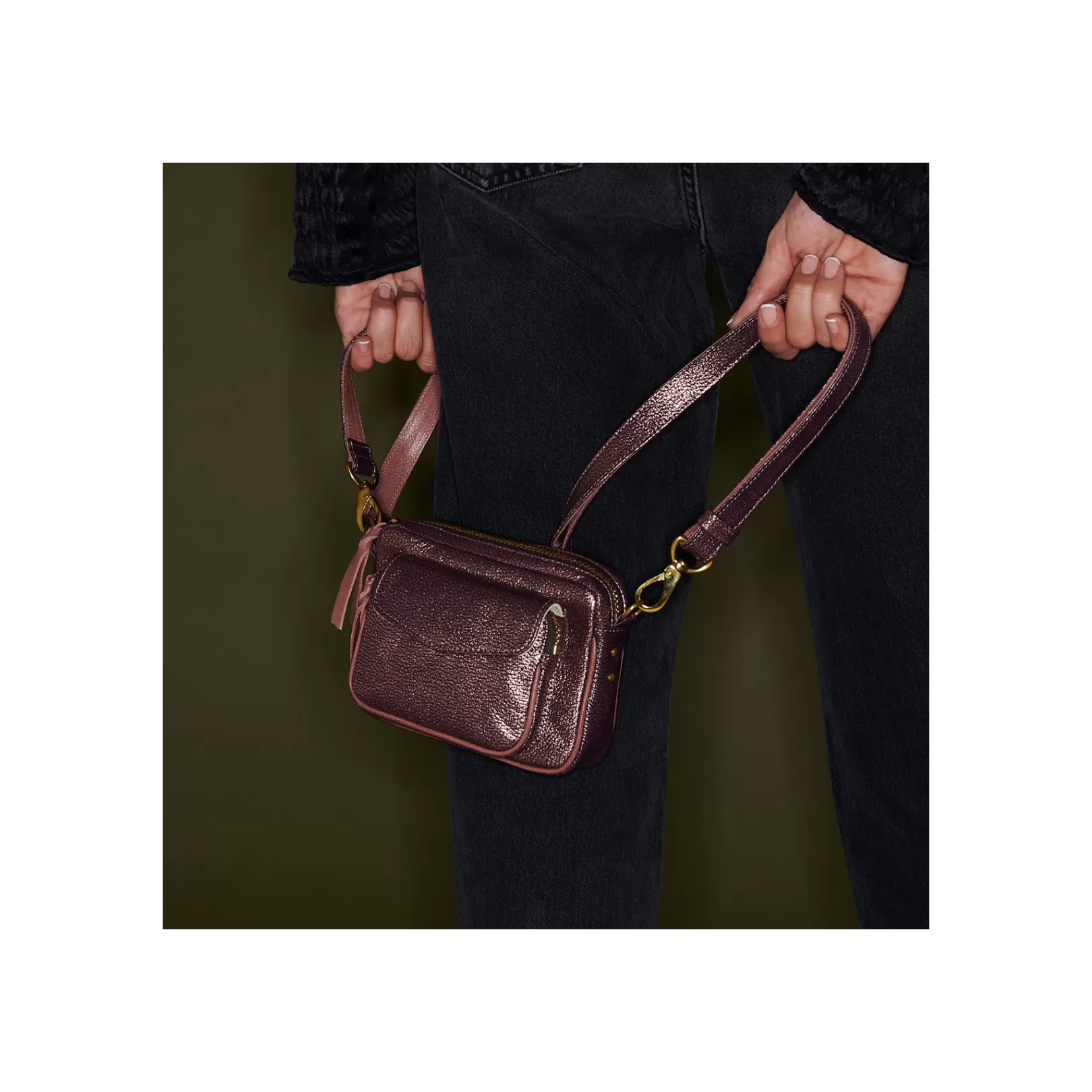 Claris Virot Bags-Baby Charly Bag Do Copper Leather