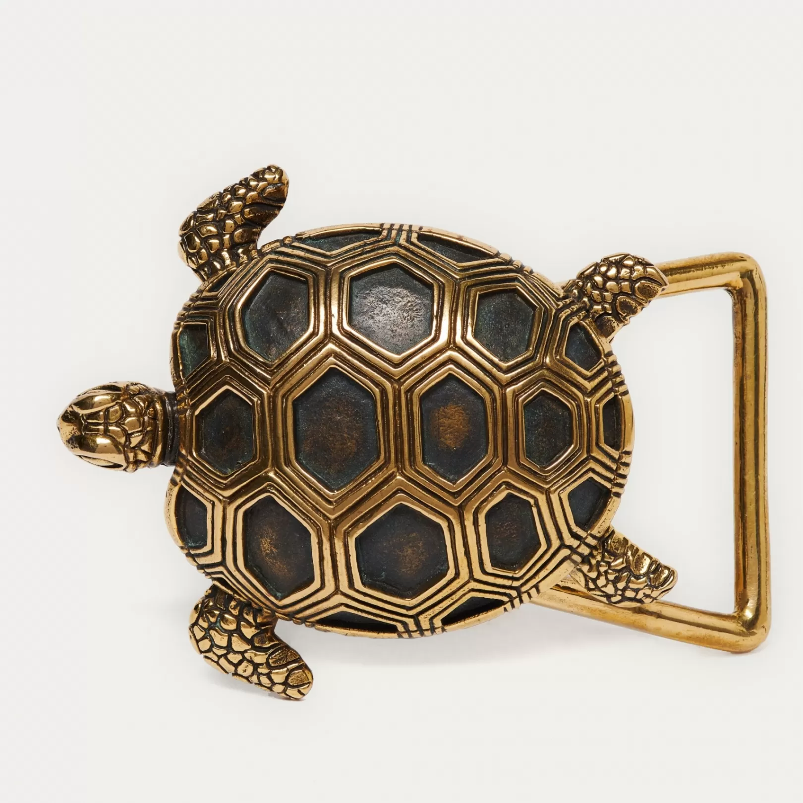 Claris Virot Belt Buckle-Belt Buckle Golden Turtle