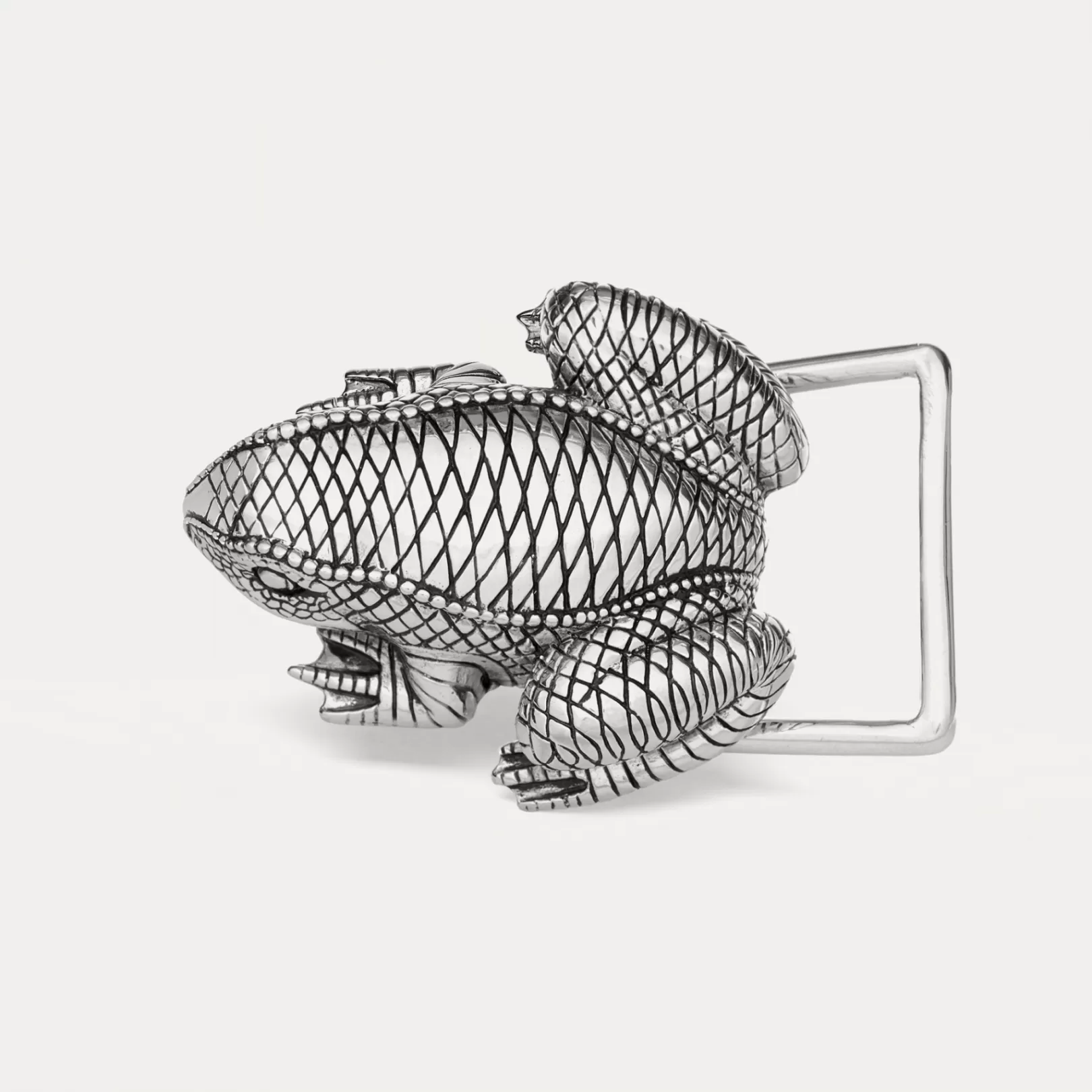 Claris Virot Belt Buckle-Belt Buckle Silver Frog