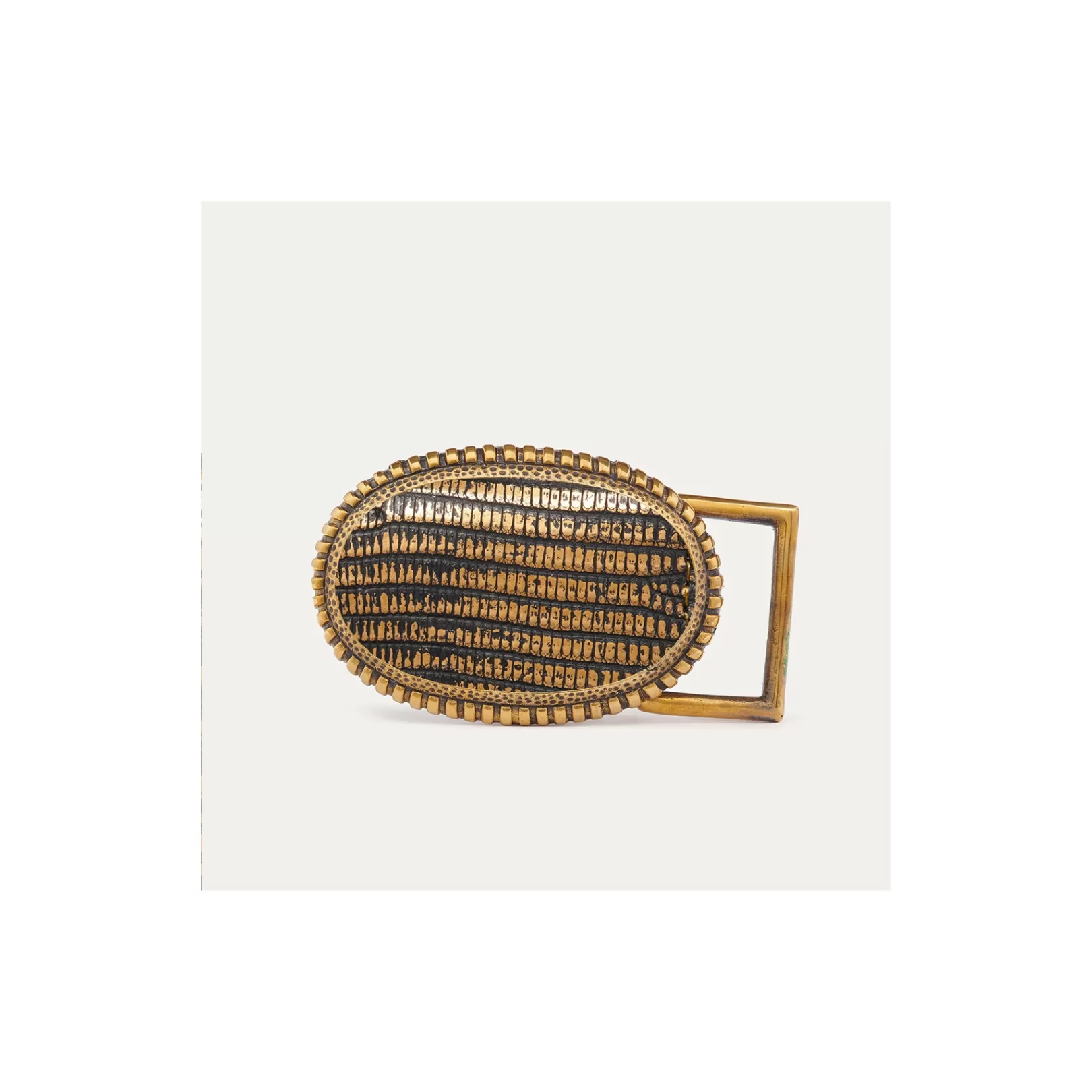 Claris Virot Belt Buckle-Belt Buckle Black Lizard