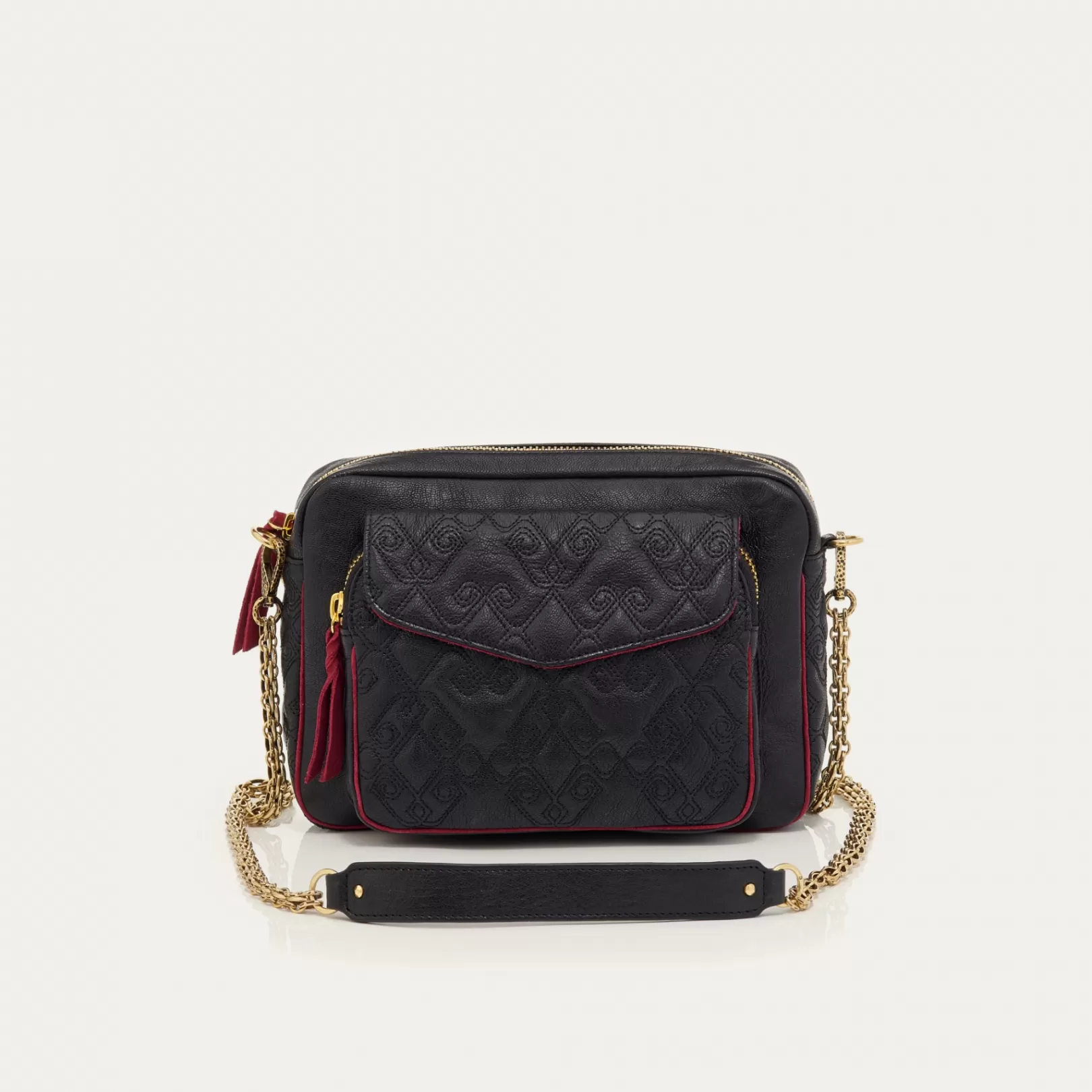 Claris Virot Bags-Big Charly Bag Licorice Leather