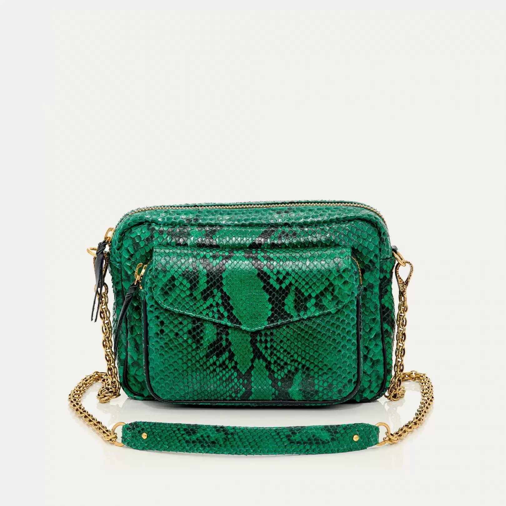 Claris Virot Bags-Big Charly Bag Mint Python