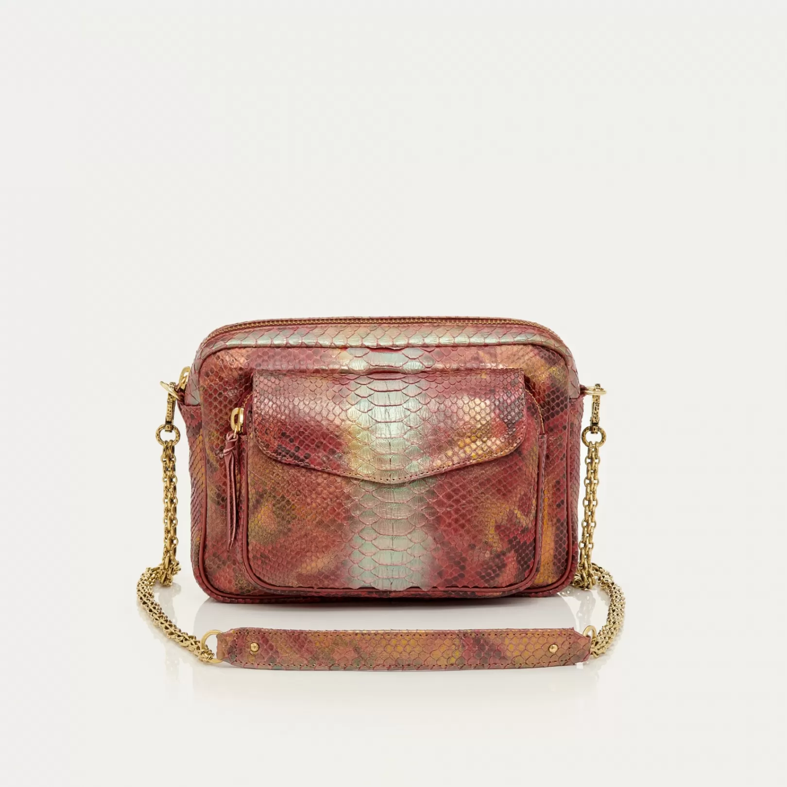 Claris Virot Bags-Big Charly Bag Copper Python