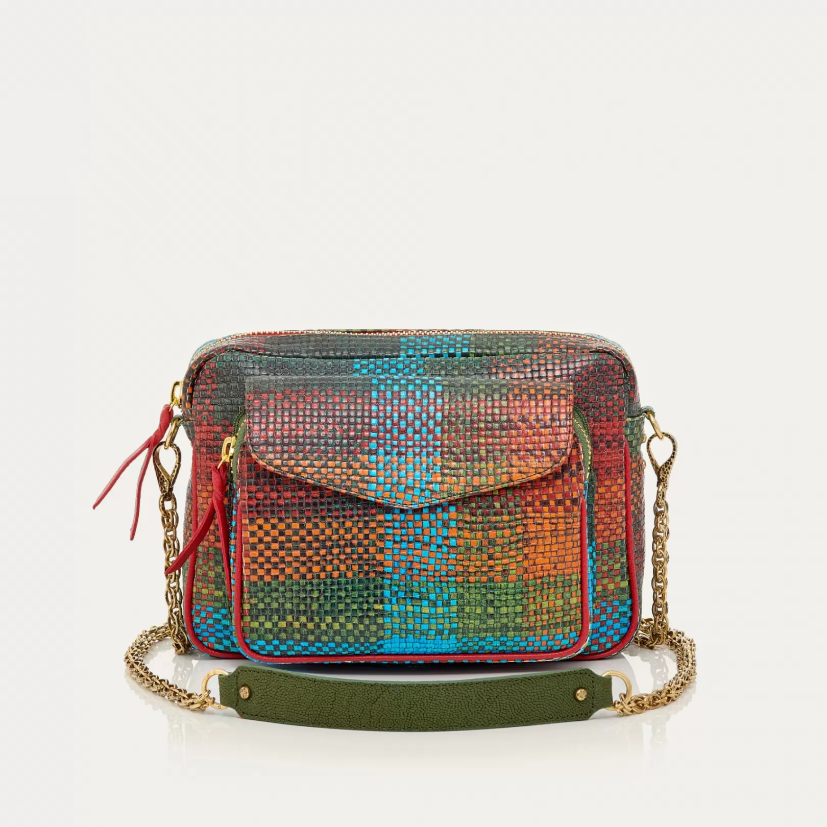 Claris Virot Bags-Big Charly Bag Harlequin Leather