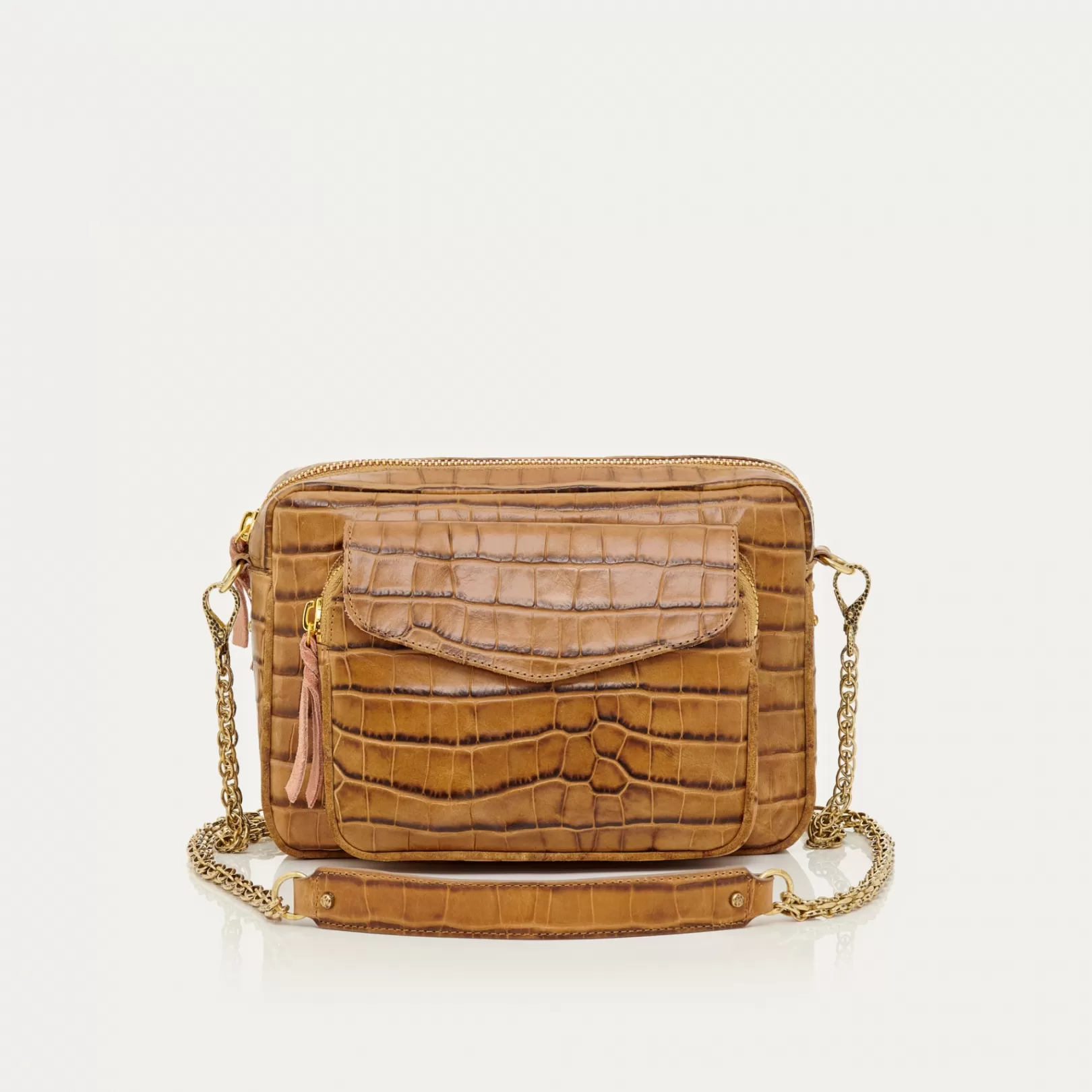 Claris Virot Bags-Big Charly Bag Tobacco Leather