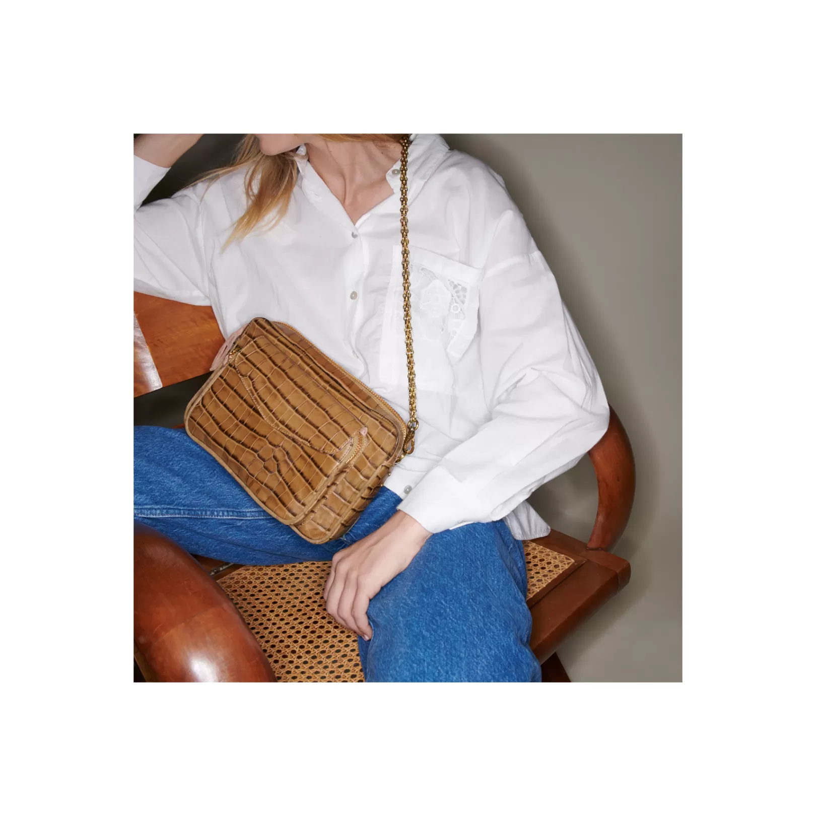 Claris Virot Bags-Big Charly Bag Tobacco Leather