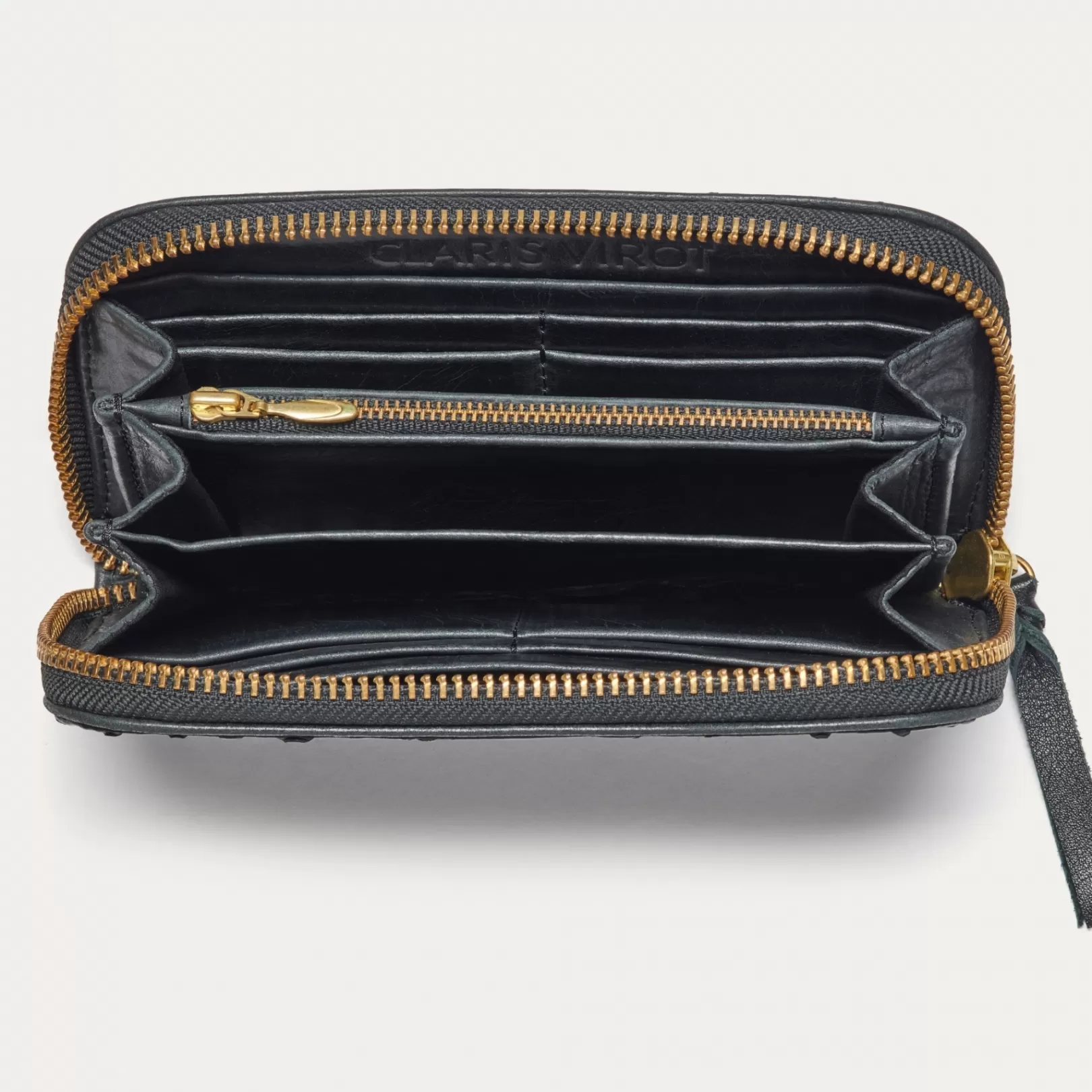 Claris Virot Bags-Bob Wallet Black Python