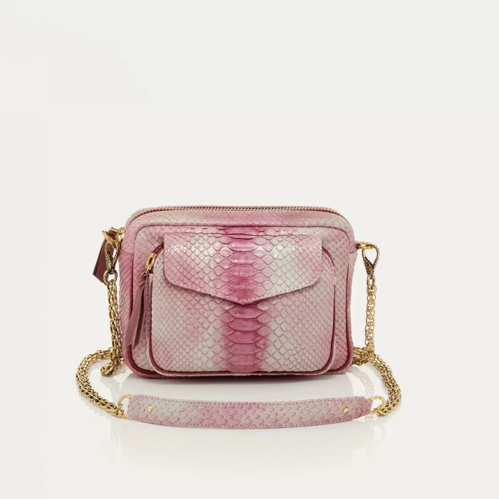 Claris Virot Bags-Charly Bag Burgundy Python