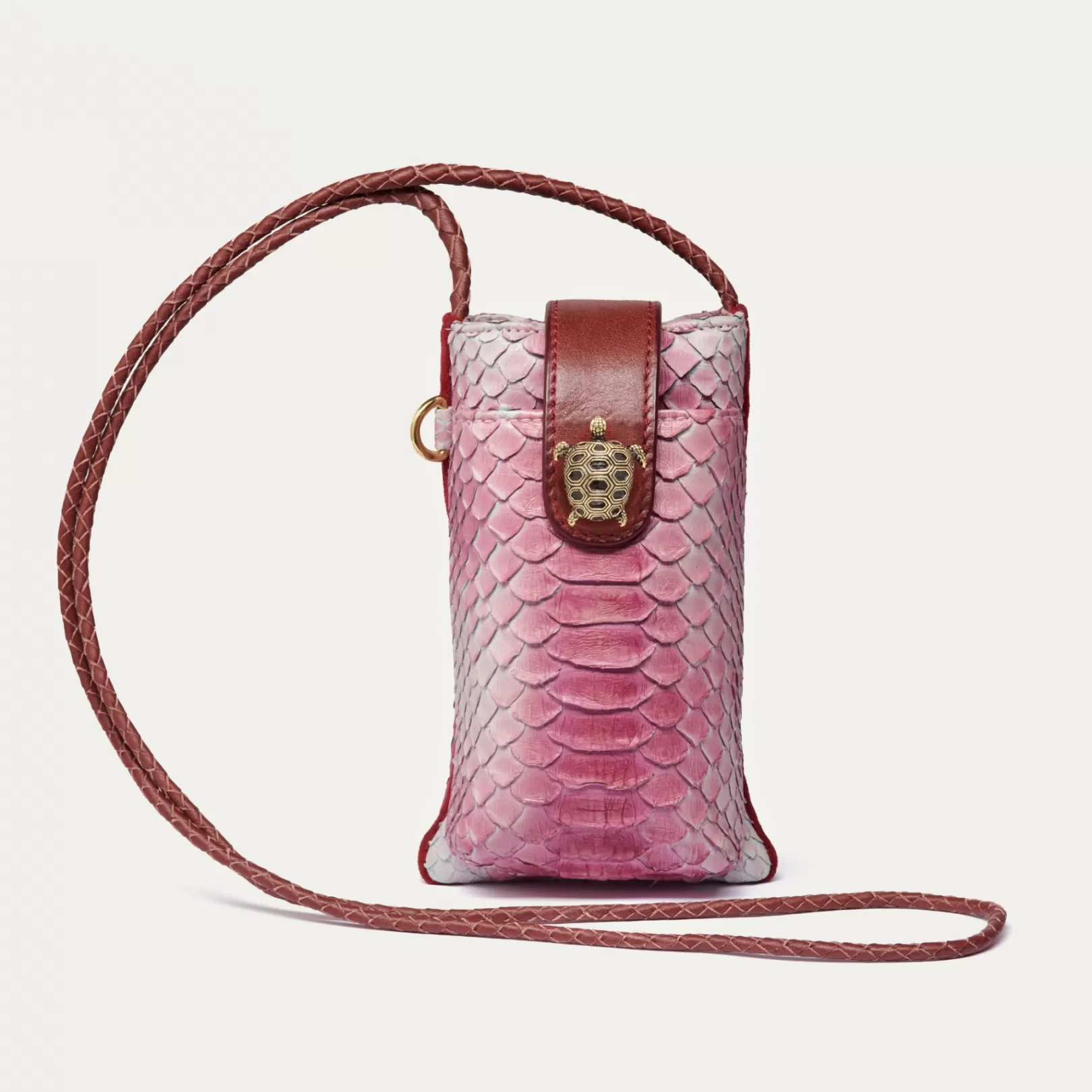 Claris Virot Phone Cases-Double Marcus Case Burgundy Python