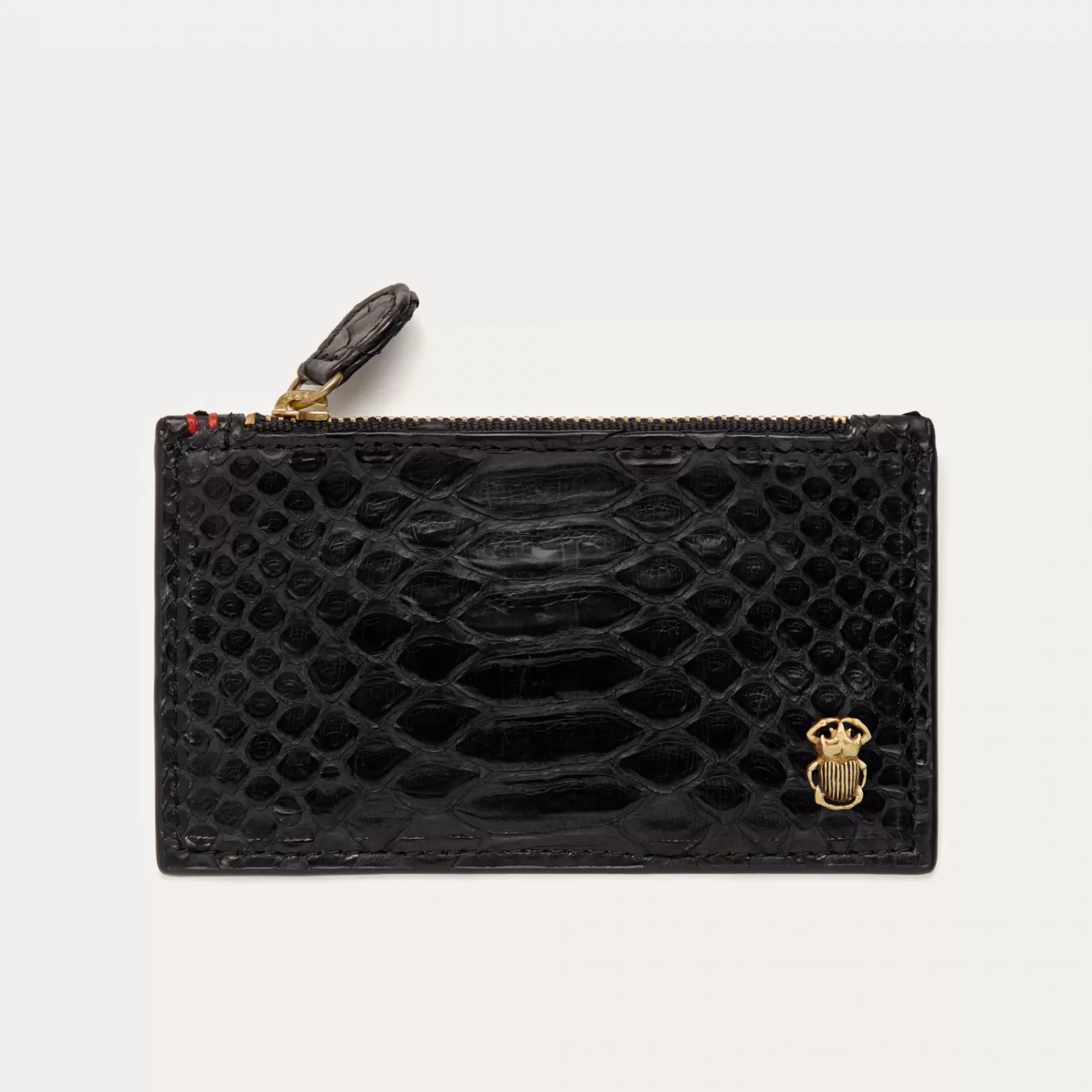 Claris Virot Bags-Helena Wallet Black Python