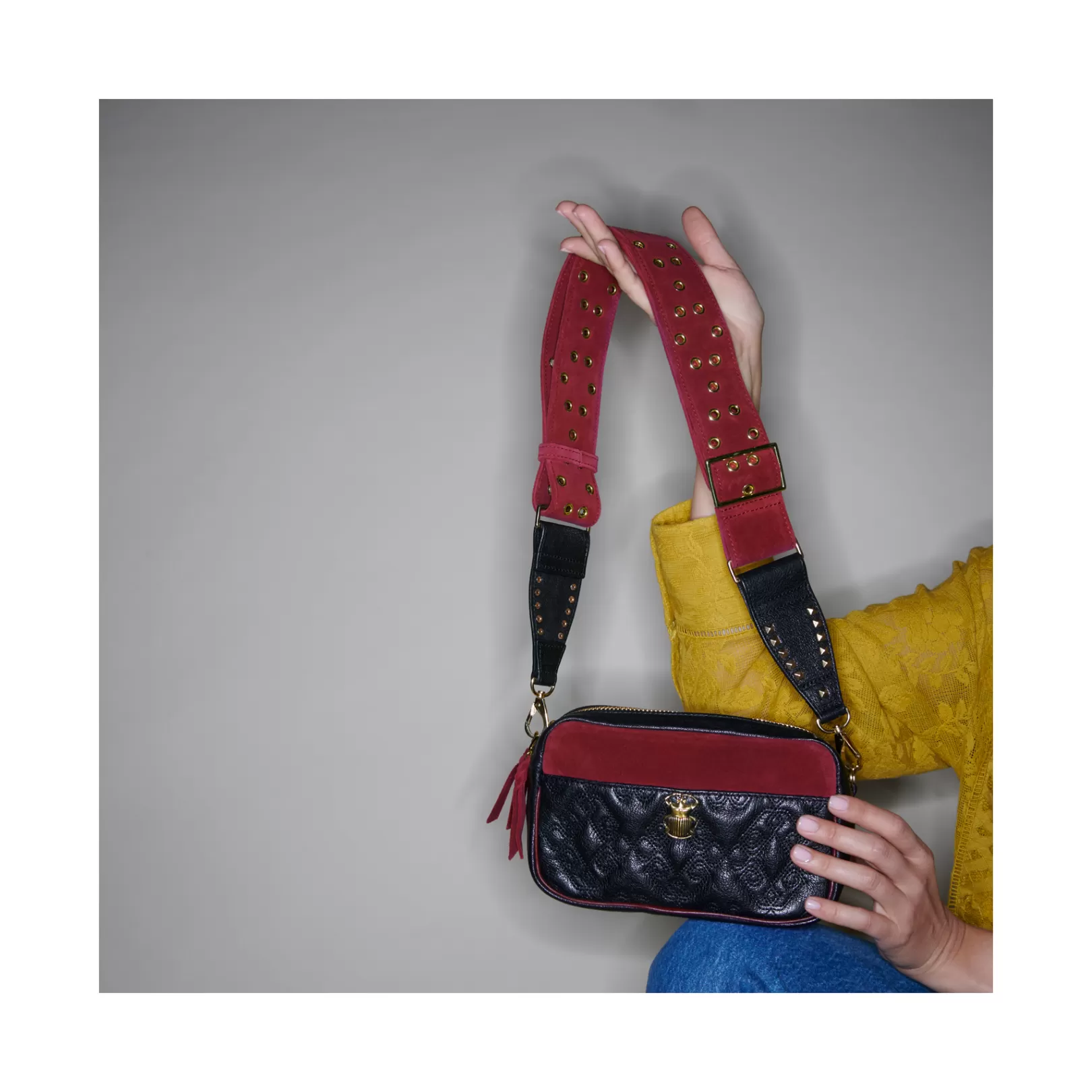 Claris Virot Bags-Lily Bag Licorice Leather