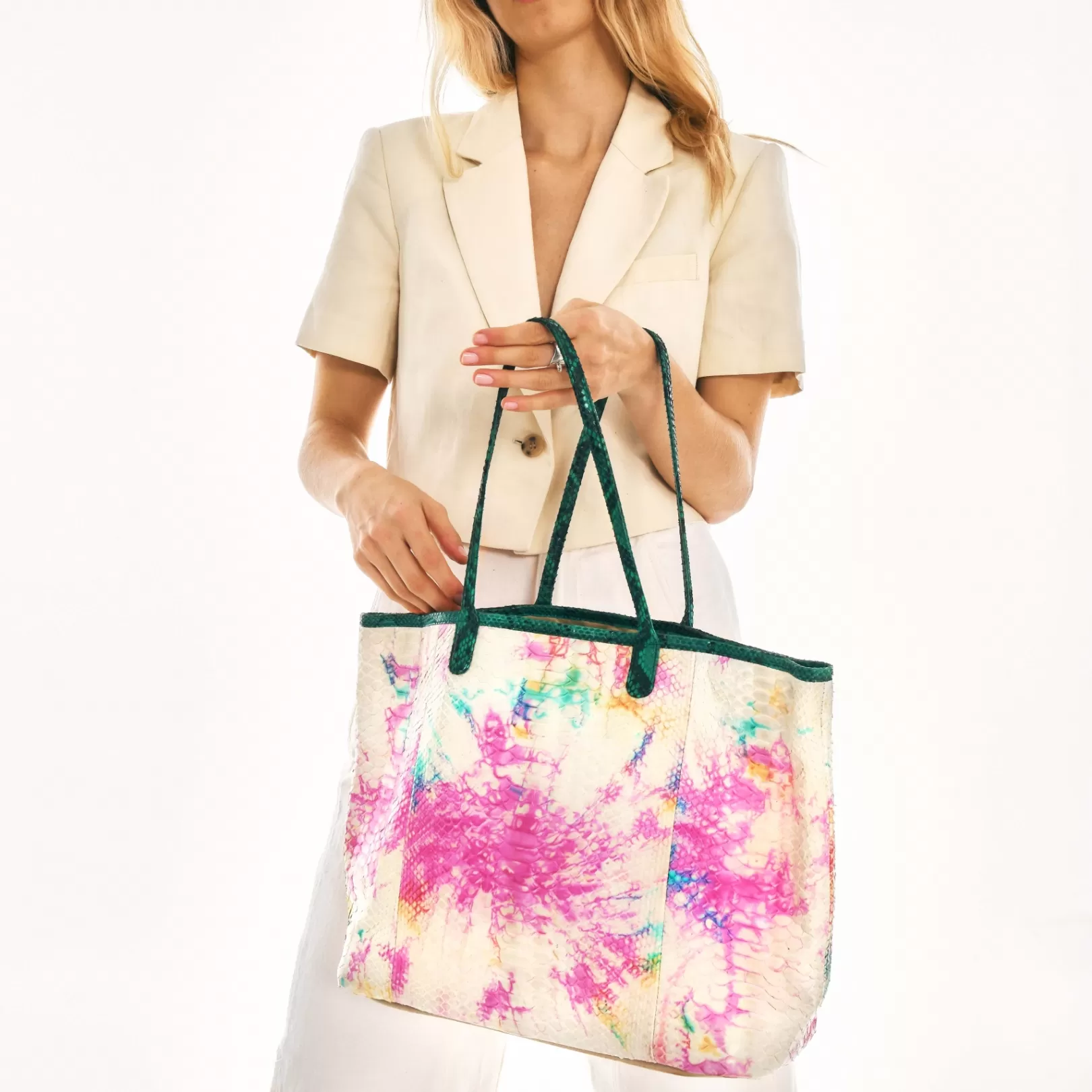 Claris Virot Bags-Marny Bag Multicolor Tie And Dye Python