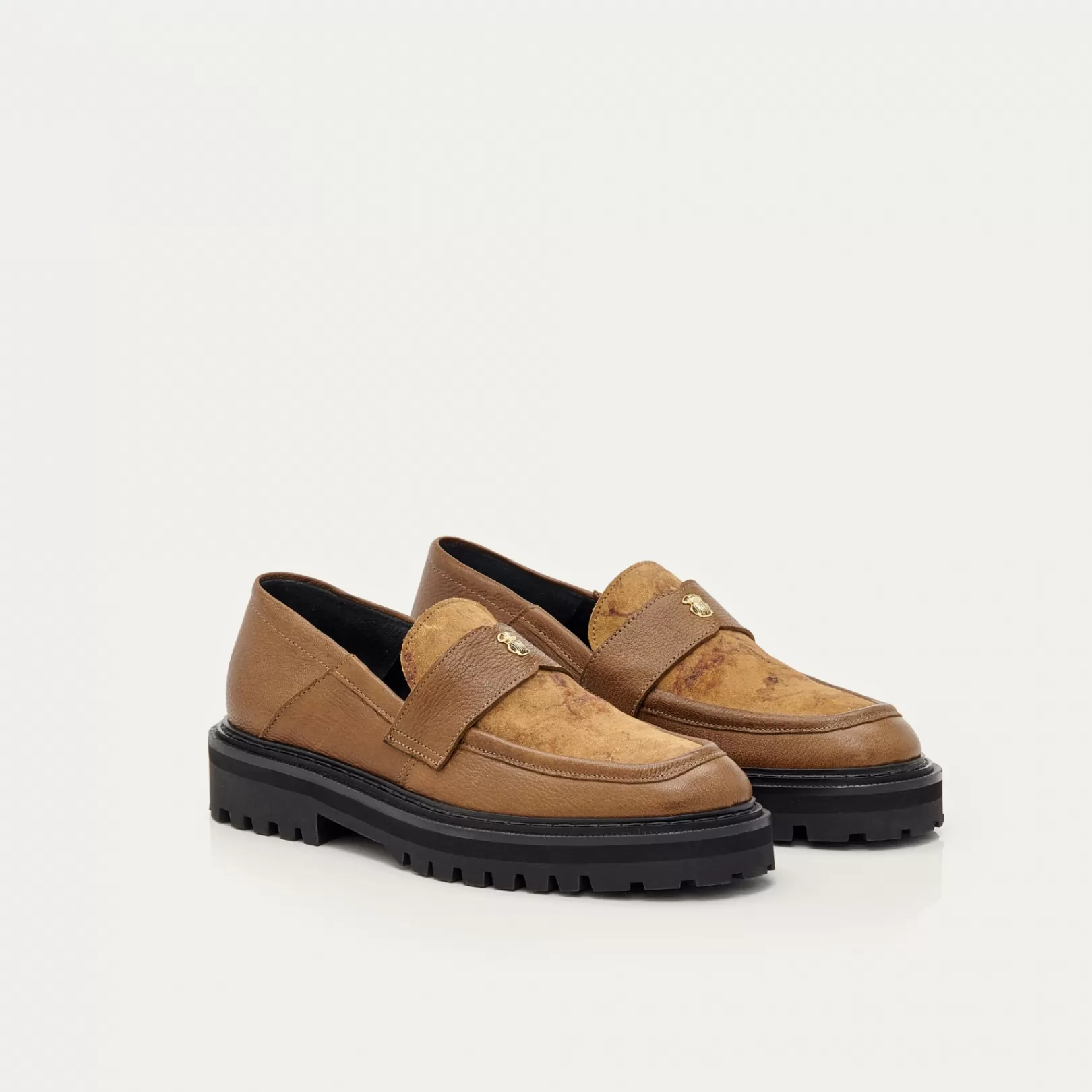 Claris Virot Mocassins-Mia Mocassins Kaki Leathers