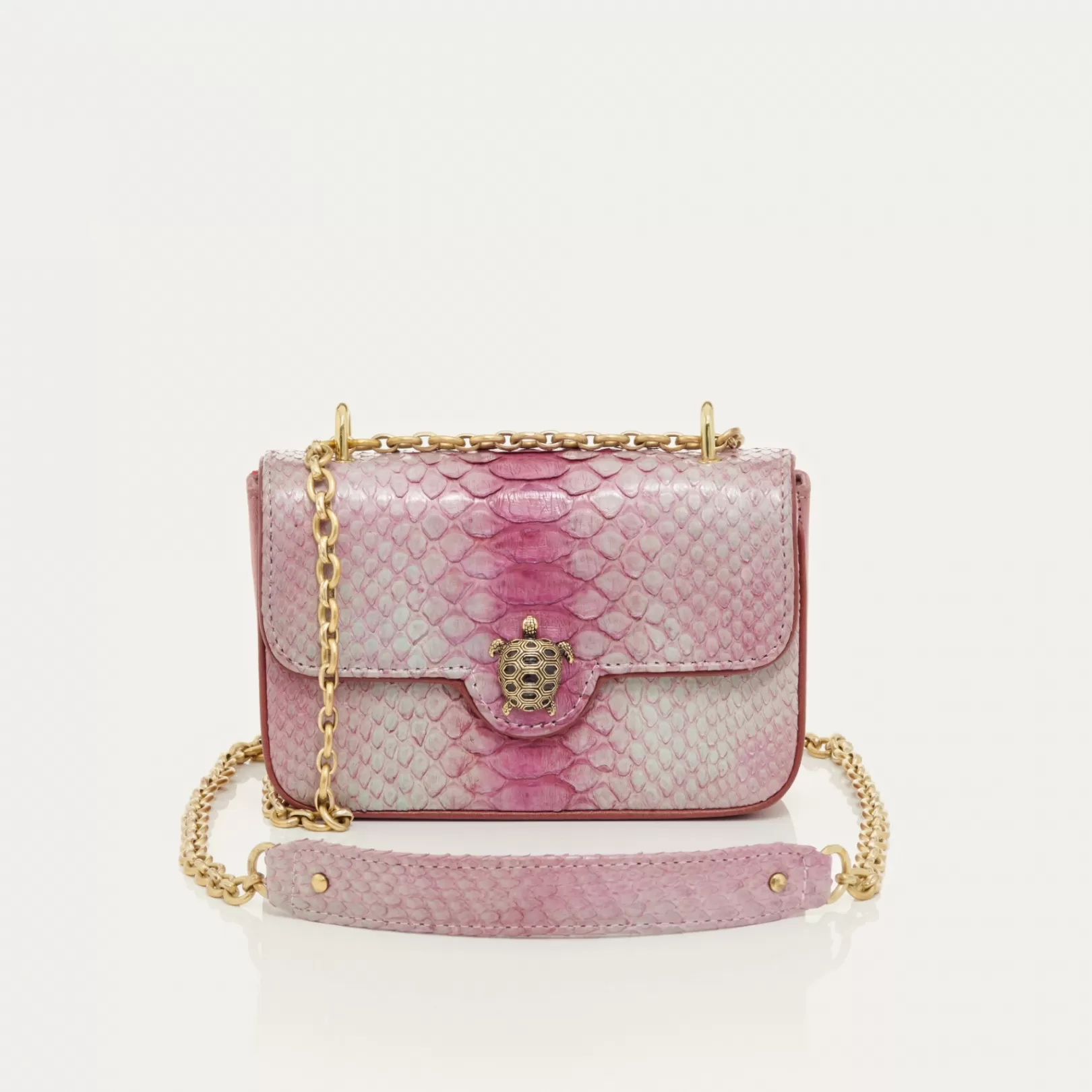 Claris Virot Bags-Mini Ava Bag Burgundy Python