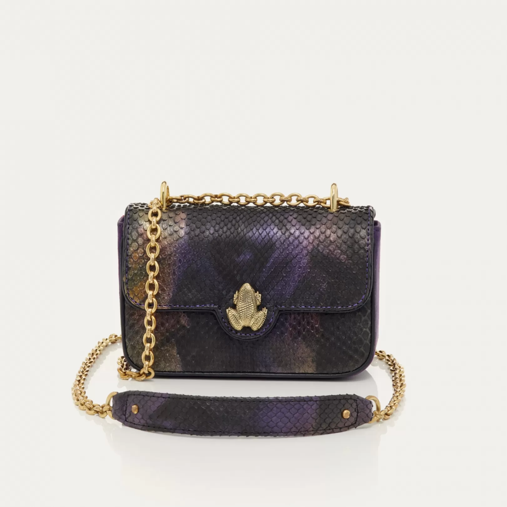 Claris Virot Bags-Mini Ava Bag Carbon Python