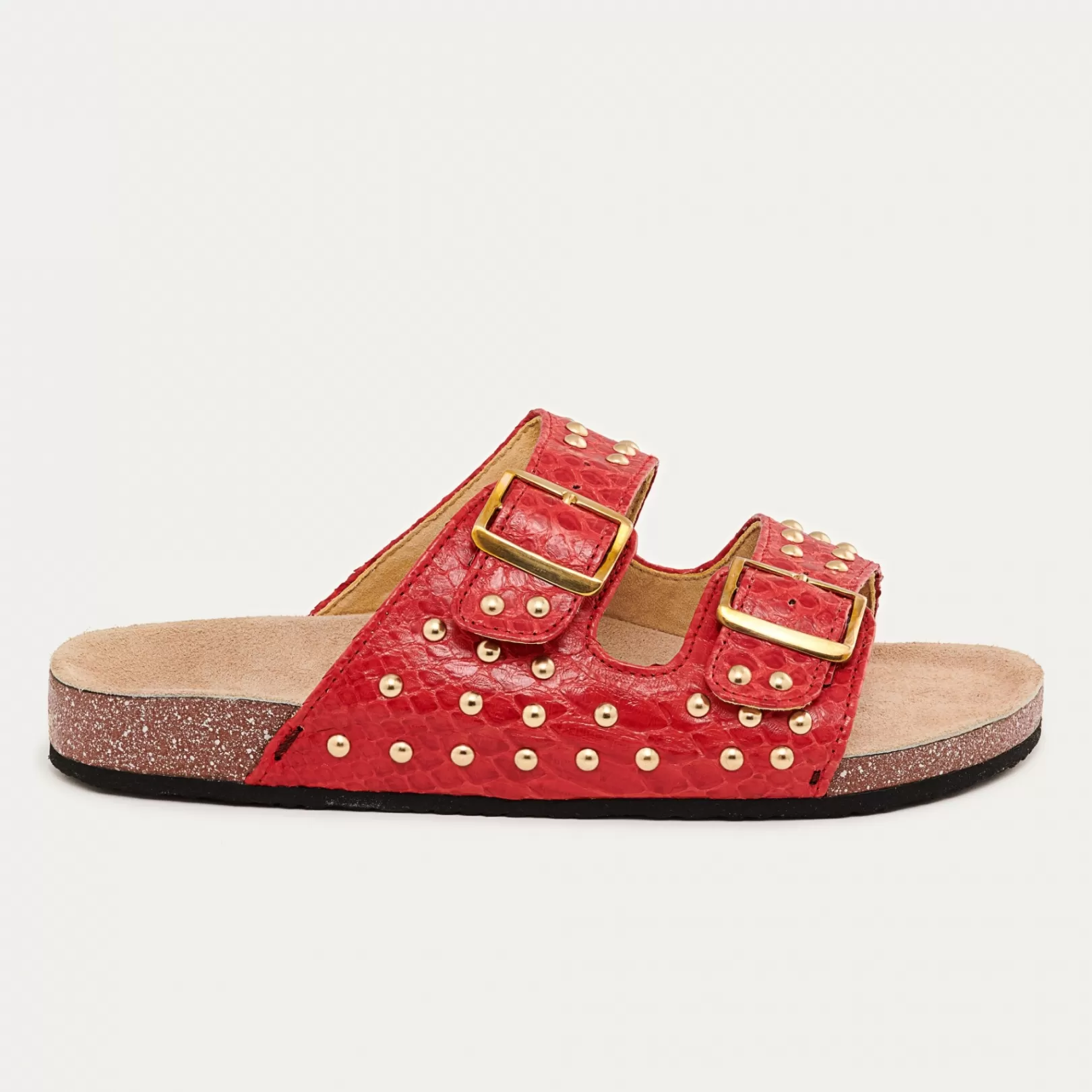 Claris Virot Odette Sandals-Odette Sandals Red Python