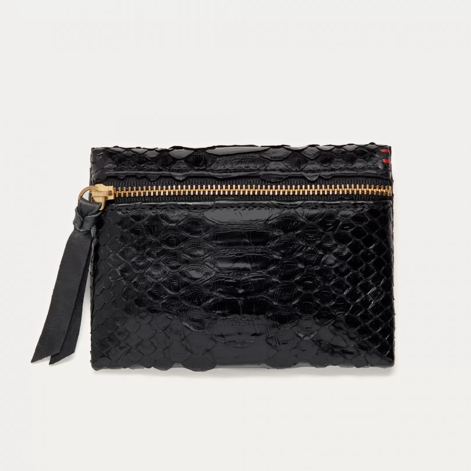 Claris Virot Bags-Olivia Coin Holder Black Python