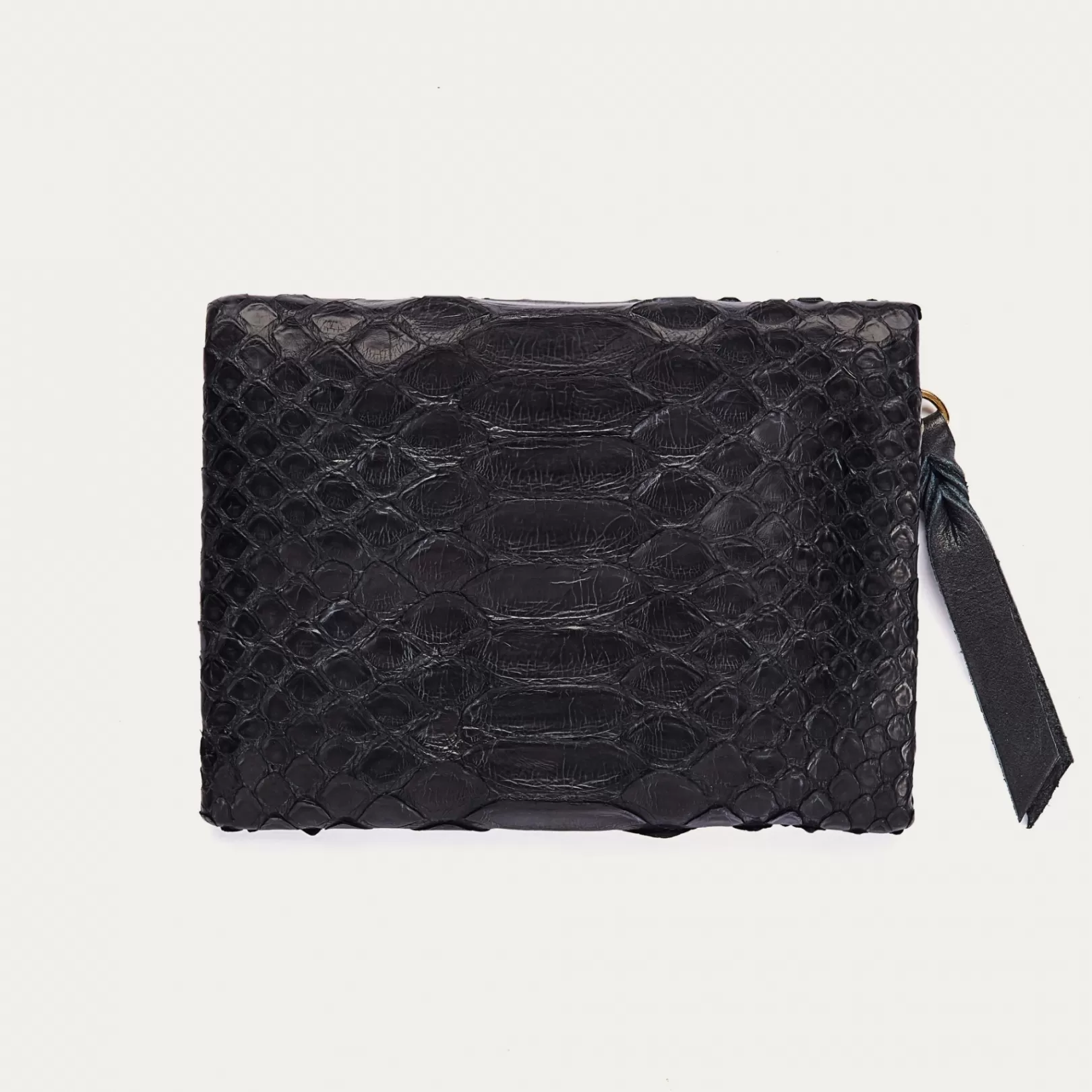 Claris Virot Bags-Olivia Coin Holder Black Python