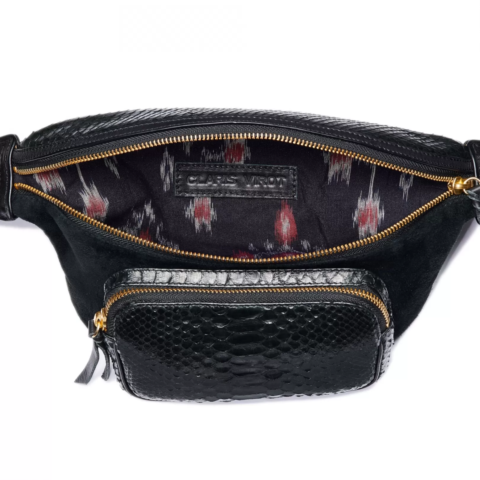 Claris Virot Bags-Romeo Bag Black Python And Leather