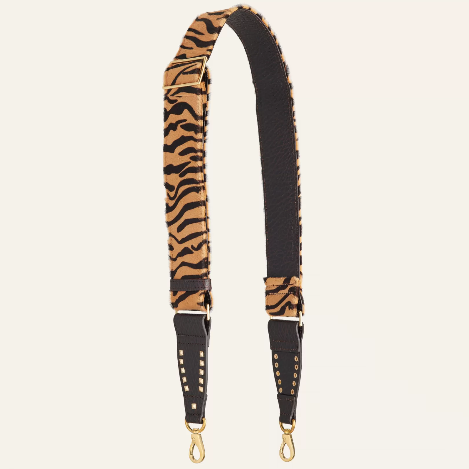 Claris Virot Straps-Strap Tora Tiger Leather