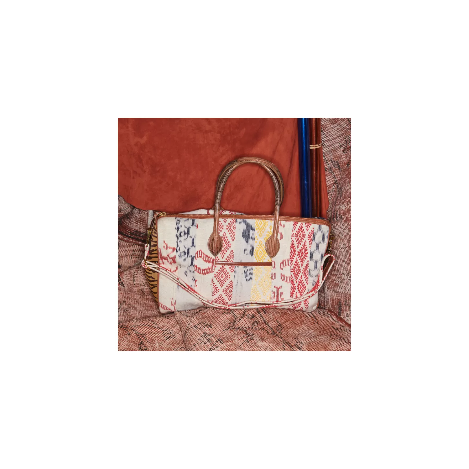 Claris Virot Bags-Tony Patchwork Timor Fabric